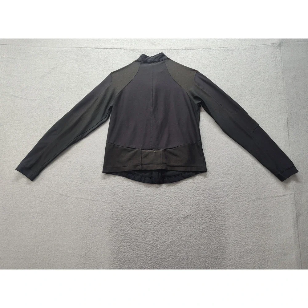 Nike Dri-FIT Womens Full Zip Running Jacket Black Mesh Pockets Size M